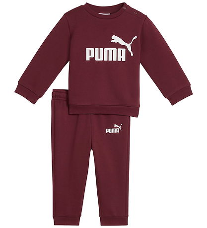Puma Sweat Set - Minicats ESS Crew - Ruby Shimmer Puma Sweat Set - Minicats ESS Crew - Ruby Shimmer