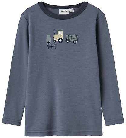 Blouse Name It - Laine - NmmWillit - Gris Folkstone/Tractor Blouse Name It - Laine - NmmWillit - Gris Folkstone/Tractor