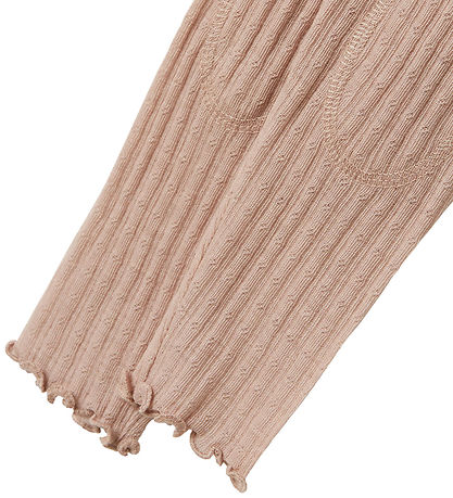 Name It Leggings - Wool/Silk - Rib - NmfWossa - Shadow Gray