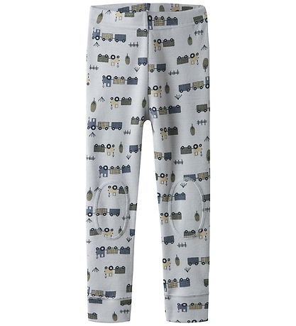 Name It Leggings - Wool - NmmWillit - Micro Chip/Tractor