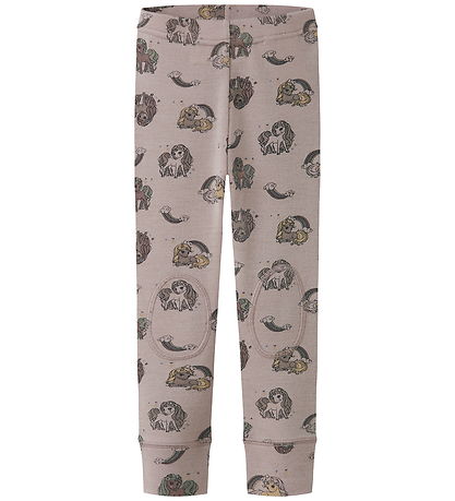 Name It Leggings - Wool - NmfWillit - Shadow Gray/Unicorn