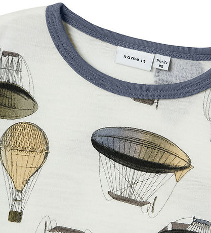 Name It Blouse - Wool - NmmWillitus - Snow White/Air Balloon Name It Blouse - Wool - NmmWillitus - Snow White/Air Balloon