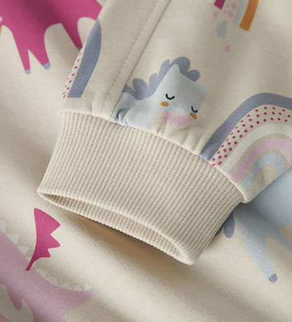 Name It Sweatshirt - NmfNula - Parchment w. Print Name It Sweatshirt - NmfNula - Parchment w. Print