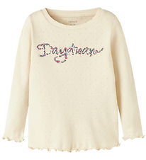 Name It Blouse - NmfNimma - Parchment w. Pointelle Name It Blouse - NmfNimma - Parchment w. Pointelle