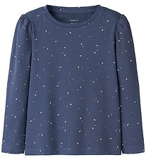 Name It Pusero - Joustinneule - NmfNelia - Blue Indigo M. Kukat