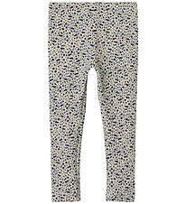 Name It Leggings - Rib - NmfNelia - Perkament m. Bloemen Name It Leggings - Rib - NmfNelia - Perkament m. Bloemen