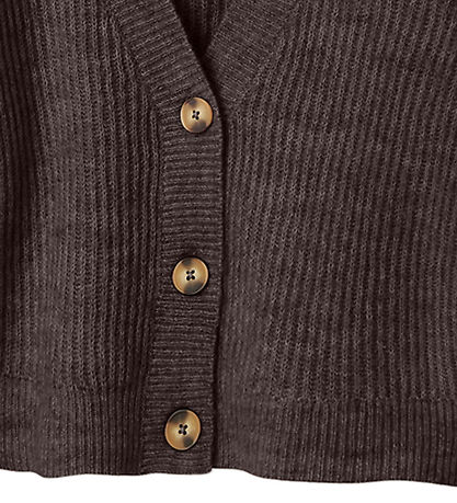 Name It Cardigan - Noos - Knitted - NkfHolly - Seal Brown Name It Cardigan - Noos - Knitted - NkfHolly - Seal Brown