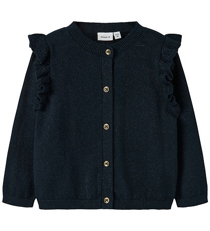 Name It Cardigan - Noos - Knitted - NmfAbinne - Blue w. Glitter