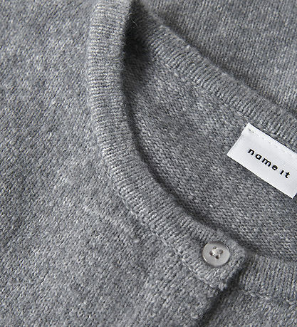 Name It Cardigan - Nei - Strikk - NkfSaluna - Grå Melert