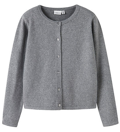 Name It Cardigan - Nei - Strikk - NkfSaluna - Grå Melert