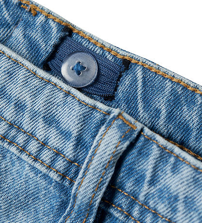 Name It Gallabuxur - Núll - Loose - NkmRyan - Light Blue Denim