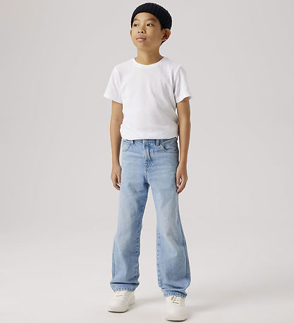 Name It Gallabuxur - Núll - Loose - NkmRyan - Light Blue Denim