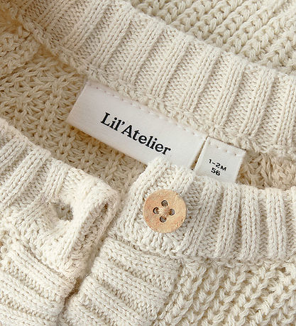 Lil' Atelier Cardigan - Knitted - NbfEmlen - Turtledove