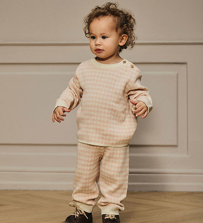 Lil' Atelier Trousers - Knitted - NbfNadie - Cameo Rose