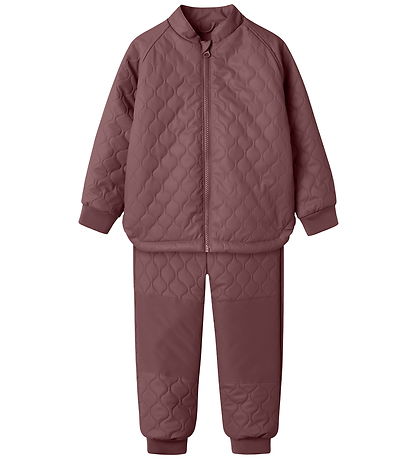 Name It Thermokleidung m. Fleece - PU - NmfMud - Rose Brown