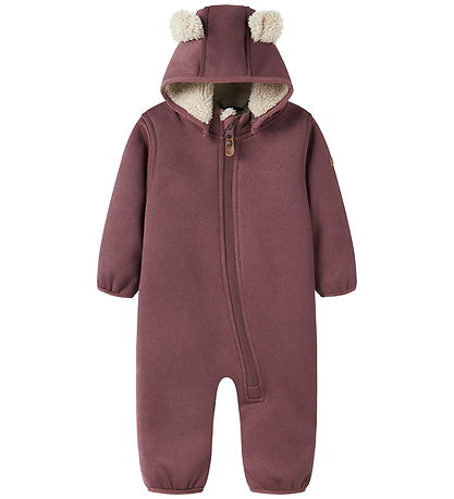 Name It Softshellpak m. Fleece - NbnMada08 - Rose Brown m. jaar