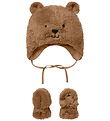 Name It Set - Beanie/Mittens - Teddy - NbnMatuta - Toasted Cocon Name It Set - Beanie/Mittens - Teddy - NbnMatuta - Toasted Cocon