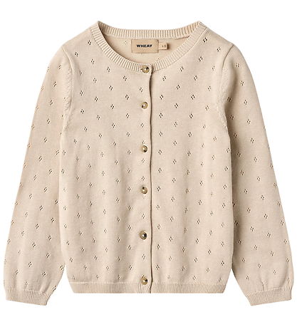 Wheat Cardigan - Prjónað - Maia - Off White M. Mynsturprjón