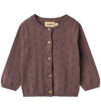 Wheat Cardigan - Knitted - Maia - Plum Wheat Cardigan - Knitted - Maia - Plum
