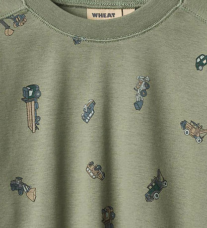 Wheat Blouse - Malthe - Dusty Green Cars