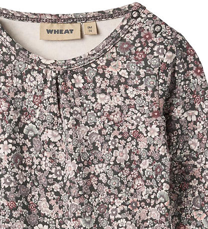 Wheat Bodysuit l/s - Liv - Purple Stone Flowers Wheat Bodysuit l/s - Liv - Purple Stone Flowers