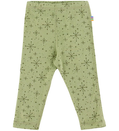 Joha Leggings - Wool - Light Olive w. Stars Joha Leggings - Wool - Light Olive w. Stars