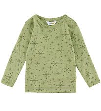 Joha Blouse - Wool - Light Olive w. Stars Joha Blouse - Wool - Light Olive w. Stars