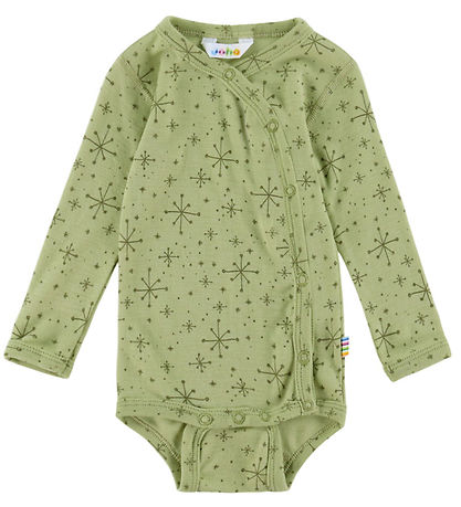 Joha Wrap samfella l/e - Ull - Ljós Olive M. Stjörnur