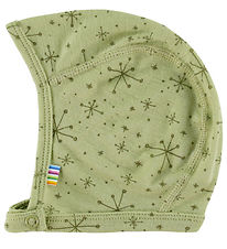 Joha Baby Hat - Single Layer - Wool - Light Olive w. Stars Joha Baby Hat - Single Layer - Wool - Light Olive w. Stars