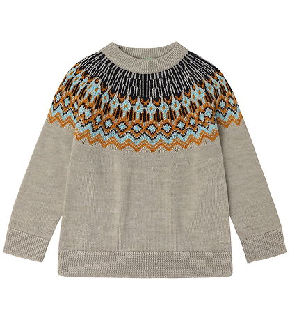 FUB Blouse - Knitted - Wool - Oat Melange FUB Blouse - Knitted - Wool - Oat Melange