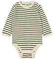 FUB Bodysuit l/s - Knitted - Wool - Ecru/Forest