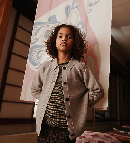 FUB Cardigan - Knitted - Wool - Oat Melange