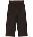 FUB Trousers - Knitted - Wool - Checked - Mocca/Dark Navy FUB Trousers - Knitted - Wool - Checked - Mocca/Dark Navy