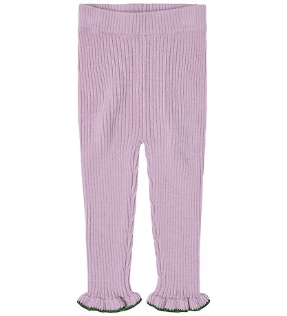 FUB Leggings - Rib - Knitted - Wool - Iris