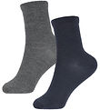 Name It Socken - 2er-Pack - Wolle/Baumwolle - NkmWak - Dark Grey Name It Socken - 2er-Pack - Wolle/Baumwolle - NkmWak - Dark Grey