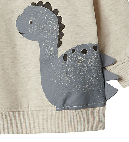 Sweat-shirt Name It - NbmNixen - Peyote Mélange av. Dinosaur Sweat-shirt Name It - NbmNixen - Peyote Mélange av. Dinosaur