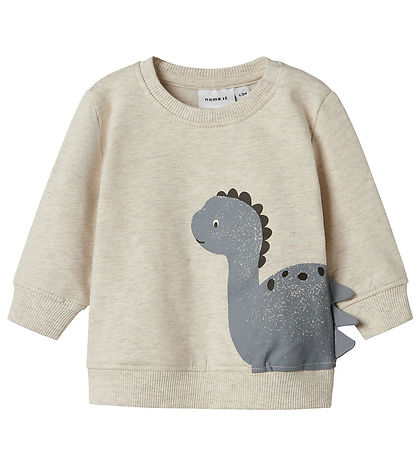 Sweat-shirt Name It - NbmNixen - Peyote Mélange av. Dinosaur Sweat-shirt Name It - NbmNixen - Peyote Mélange av. Dinosaur