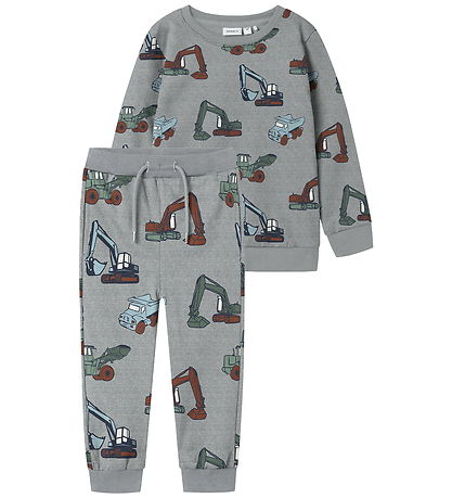 Ensemble de Jogging Name It - NmmNénéen - Gris Chiné av. Machine Ensemble de Jogging Name It - NmmNénéen - Gris Chiné av. Machine