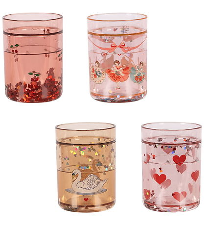 Konges Sløjd Glitter cups - 4-Pack - Rose Multi Konges Sløjd Glitter cups - 4-Pack - Rose Multi