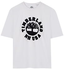 Timberland T-shirt - White w. Print Timberland T-shirt - White w. Print