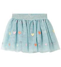 Stella McCartney Kids Tulle Skirt - Light Blue w. Hearts Stella McCartney Kids Tulle Skirt - Light Blue w. Hearts