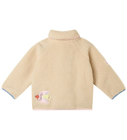 Stella McCartney Kids Fleecejacka - Beige m. Fåglar