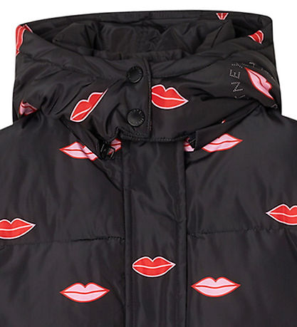 Stella McCartney Kids Puffer Jacket - Black w. Lips