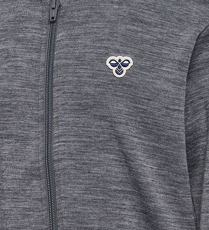 Hummel Cardigan - HmlJr - Wool - Dark Grey Melange