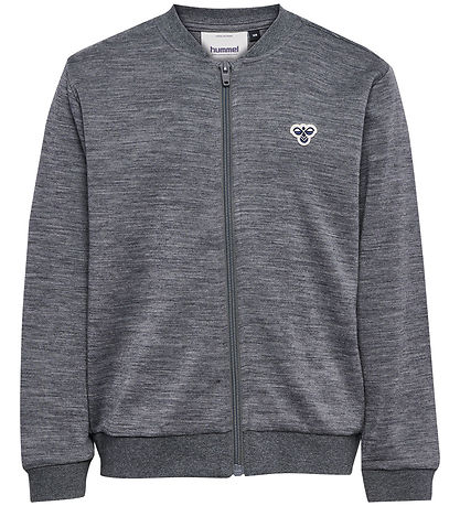 Hummel Cardigan - HmlJr - Wool - Dark Grey Melange