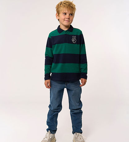 Polo The New - Piqué - TnPino - Marine Blazer Striped Polo The New - Piqué - TnPino - Marine Blazer Striped