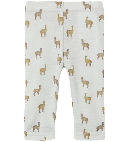 Lil' Atelier Leggings - Wool - NbmNoel - Gray Dawn/Lama Lil' Atelier Leggings - Wool - NbmNoel - Gray Dawn/Lama
