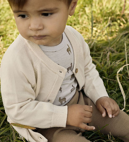 Lil' Atelier Bodysuit l/s - Wool - NbmNoel - Gray Dawn/Lama Lil' Atelier Bodysuit l/s - Wool - NbmNoel - Gray Dawn/Lama