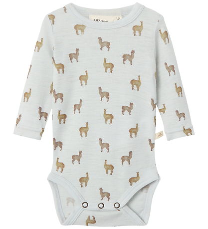 Lil' Atelier Bodysuit l/s - Wool - NbmNoel - Gray Dawn/Lama Lil' Atelier Bodysuit l/s - Wool - NbmNoel - Gray Dawn/Lama