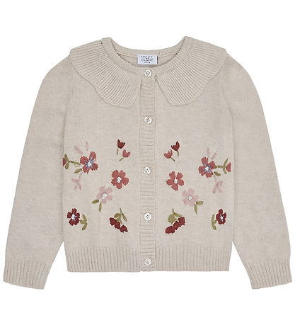 Hust and Claire Cardigan - Knitted - Camilia - Wheat Melange